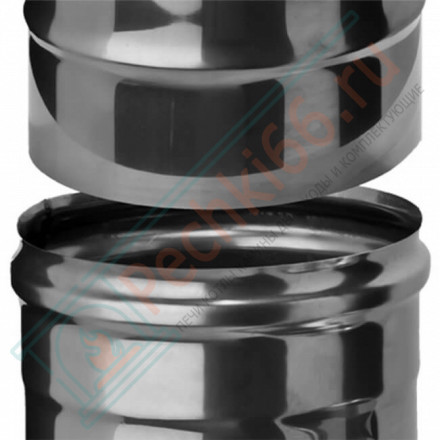 Дымоход L=1м (Aisi-304/0,8) d-150 (Ferrum Austenite HF)