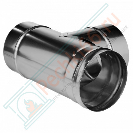 Тройник 90° без изол (НЕРЖ-321/0,8) d-115 (Дымок-Lux)