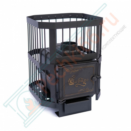 Чугунная печь для бани Сибирь-15, без выносного топочного канала (НМК)