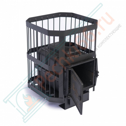 Чугунная печь для бани Сибирь-15, без выносного топочного канала (НМК)