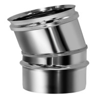 Отвод одностенный 15° (AISI-321/0,5мм) d-150 (Вулкан)