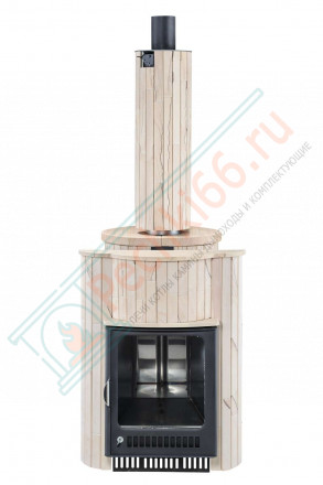 Дровяная банная печь Ферингер ОПТИМА "Окаменевшее дерево наборный" до 28 м³