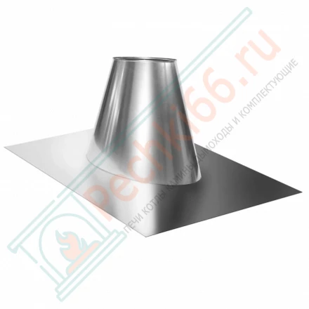 Кровельный элемент 0°/20° на трубу с изол V50R (ОЦИНК/0,5) d-130/230 (Вулкан)