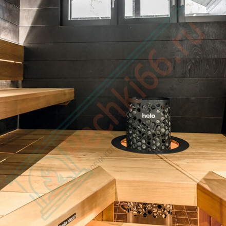 Печь для бани и сауны Himalaya 105 (пульт Pure в комплекте; 10,5 кВт; черный цвет; 100 кг камней)