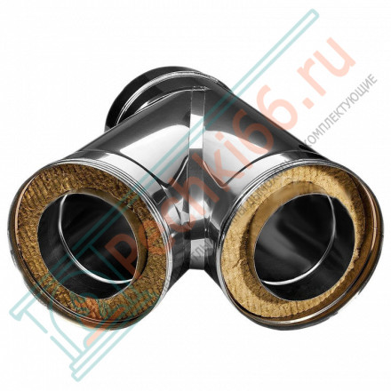 Тройник 45° с изол (НЕРЖ-321/0,5-НЕРЖ-439/0,5) d-300/380 (Дымок-Lux)