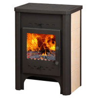 Печь-камин Бавария, с плитой (ЭкоКамин) до 195 м3