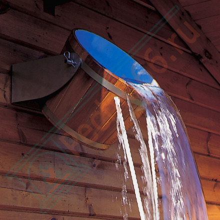 Обливное ведро Перевертыш для улицы 14,5 л, порода дерева лиственница (Blumenberg)