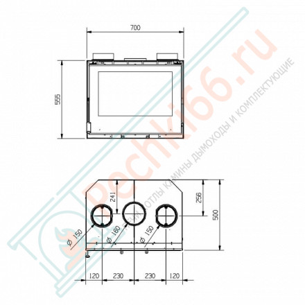 Каминная топка Inserto 70 Ventilato Crystal (La Nordica)