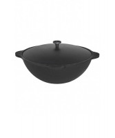 Казан из чугуна с крышкой 12л. (Везувий)