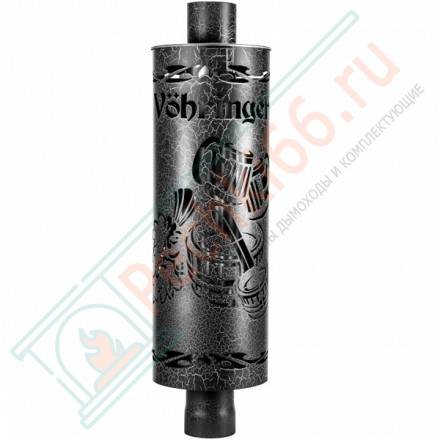 Дымоход с регистром Шайка-Лейка, D115мм, L1м, Антик (Feringer)