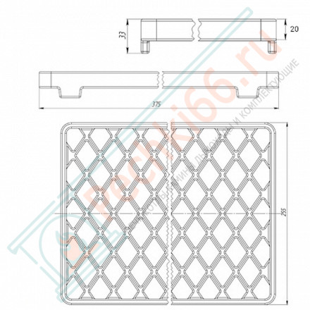 Решетка чугунная для мангала "Стейк" (Везувий)
