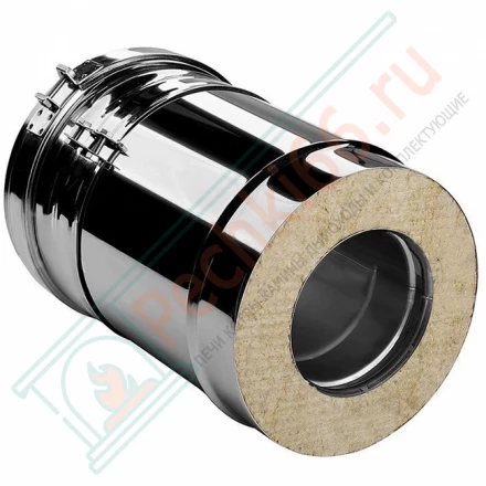 Труба V50R телескопическая с изол L=260-380 (AISI-321/0,5-AISI-304/0,5) d-250/350 (Вулкан)