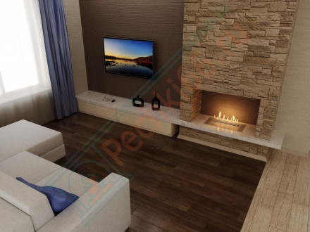 Биокамин автоматический 1300 RC INOX (Good Fire)