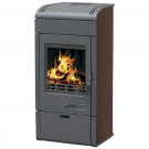 Чугунная печь-камин Vesta, коричневая (Plamen)