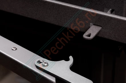 Каминная топка Альфа 700 три стекла черный шамот подовая (Экокамин) 8 кВт