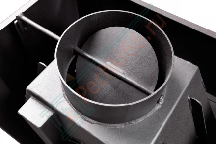 Каминная топка Альфа 700 три стекла черный шамот подовая (Экокамин) 8 кВт