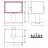 Печь-камин Т 8050 (Астов)