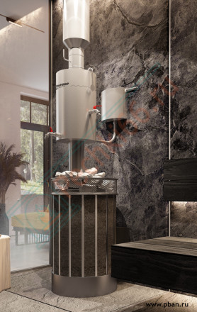 Печь для бани Услада Керама, КТК, с чугунной дверцей (Жара)