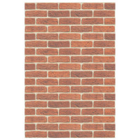 Плита ФАСПАН Красный (Терракот) №1002 Вертикаль 9 мм 1200х800мм (Везувий)