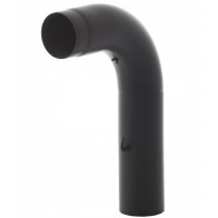 Модуль подключения 90° черный, бесшовный, с шибером и ревизией d-130 (Darco)