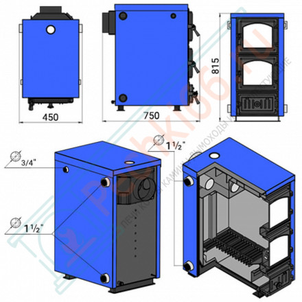 Отопительный котел Олимп-15 (Везувий) 15 кВт