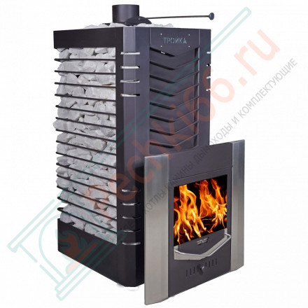 Печь для русской бани № 06МС 03 - Н, из нержавеющей стали (Тройка) до 36 м3