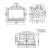 Чугунная топка CELSIUS с открытием дверцы в стороны и с дефлектором (SEGUIN) 12 кВт