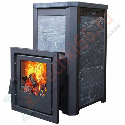 Печь банная Сказка талькохлорит, удлиненная топка (Варвара)