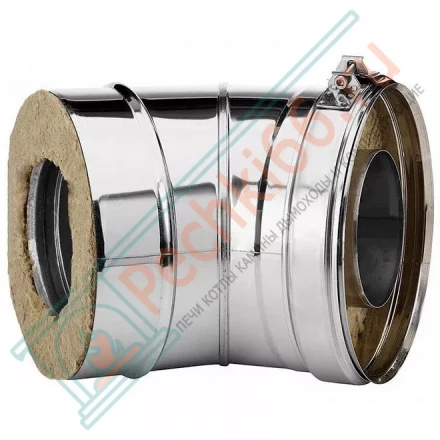 Отвод 30° V50R с изол (AISI-310S/0,8-ОЦИНК-RAL/0,5) d-160/260 (Вулкан-Cerablanket)