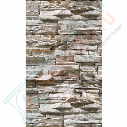 Плита ФАСПАН Дикий камень №1007 Вертикаль 9 мм 1200х600мм (Везувий)