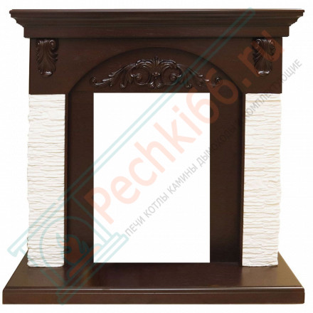 Портал Bern Сланец мелкий белый / Темный дуб (Высота 975мм)