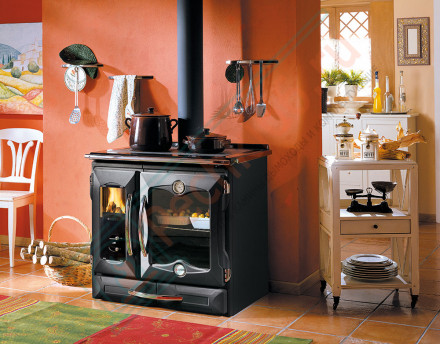 Печь с варочной поверхностью Suprema, цвет чёрный антрацит (La Nordica)