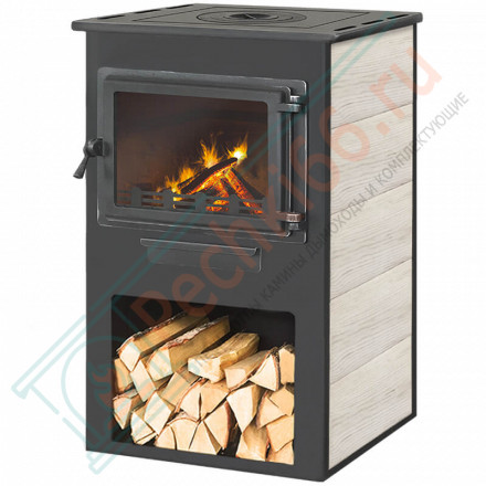 Печь-камин Панорама с плитой (Этна)