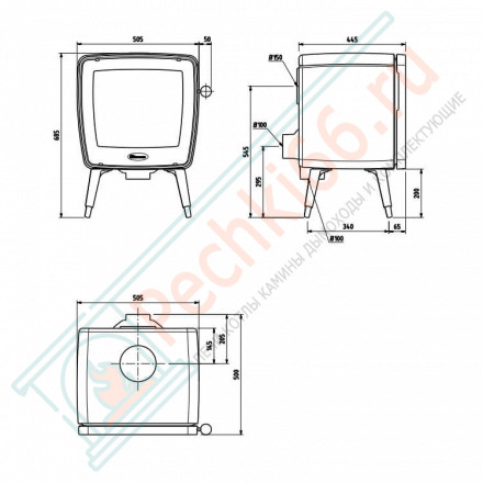 Чугунная печь Vintage35 (Dovre)