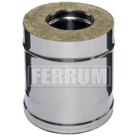 Сэндвич труба для дымохода L=0,25м (НЕРЖ-430/0,8-ОЦИНК/0,5) d-115/200 (Ferrum HF-Z) Сэндвич труба для дымохода L=0,25м (НЕРЖ-430/0,8-ОЦИНК/0,5) d-115/200 (Ferrum HF-Z)