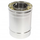 Сэндвич труба Термо ТТ-Р 250 с хомутом  (316-0.8/304-0.5) d-120/220 (ТиС Промо)