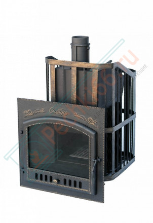 Печь для бани "Сибирь-25" (дверка 700х700) с закрытой каменкой (Сибирь-Премиум)