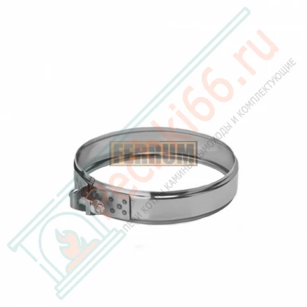 Хомут обжимной (НЕРЖ-430/0,5) d-120 (Феррум)