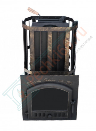 Печь для бани "Сибирь-25" (дверка 545х545) с закрытой каменкой (Сибирь-Премиум)