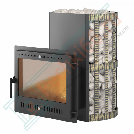 Печь для бани Скиф 28 (Панорама) Ковка 2022 (Везувий)