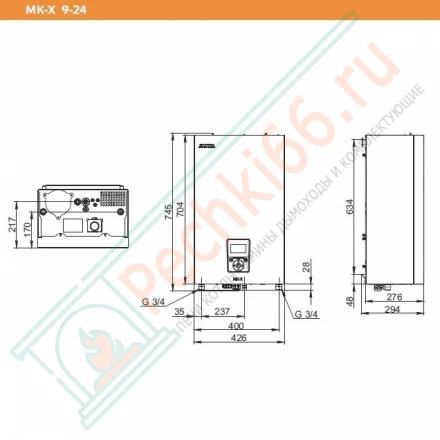Электрический котел MK-X 21 кВт (Zota)