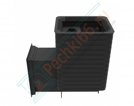 Печь для бани Фаворит 24 Д-2, каминная дверца, с теплообменником (Березка)