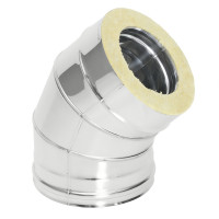 Отвод Термо 45° OT-Р с хомутом (310-0.8/304) d-150/250 (ТиС Энерго)