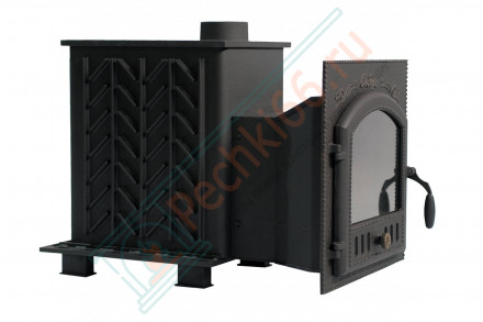 Чугунная банная печь "Сибирь-25" (дверка 545х545) под обкладку (Сибирь-Премиум)