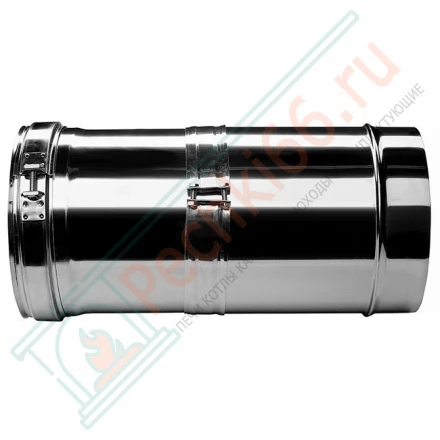 Труба V50R телескопическая с изол L=260-380 (AISI-321/0,8-AISI-304/0,5) d-130/230 (Вулкан)