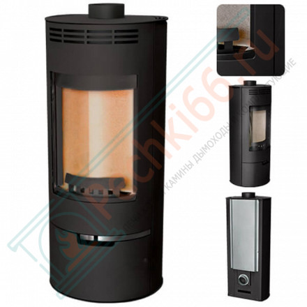 Печь-камин Andorra, Черный (Thorma) до 200 м3