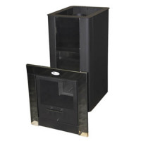 Чугунная печь для бани Торнадо 18М2 МД с Т/О и стеклом (Компакт) до 18 м³