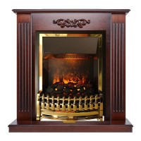 Каминокомплект Lumsden - Махагон коричневый антик с очагом Atherton