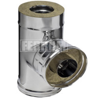 Сэндвич тройник 90° (НЕРЖ-430/0,5-НЕРЖ-430/0,5) d-250/350 (Ferrum GS) Сэндвич тройник 90° (НЕРЖ-430/0,5-НЕРЖ-430/0,5) d-250/350 (Ferrum GS)