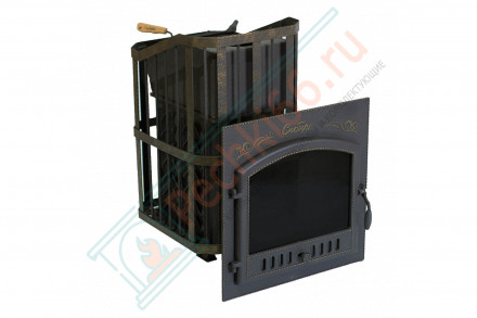 Чугунная печь для бани"Сибирь-25" (дверка 700х700) с закрытой каменкой (Сибирь-Премиум)
